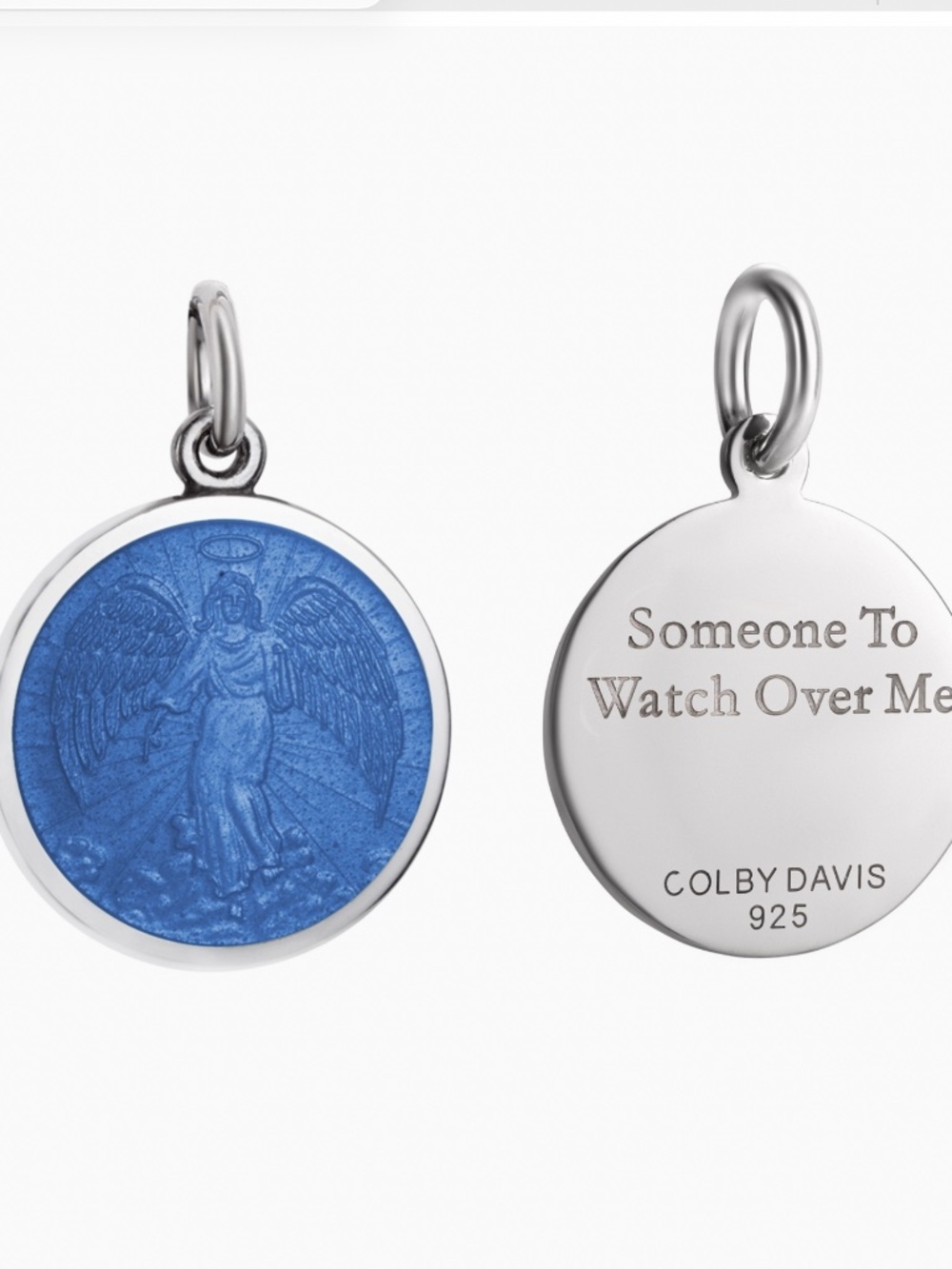 ANGEL SOMEONE TO WATCH OVER ME PENDANT STERLING SILVER PENDANT ONLY 925